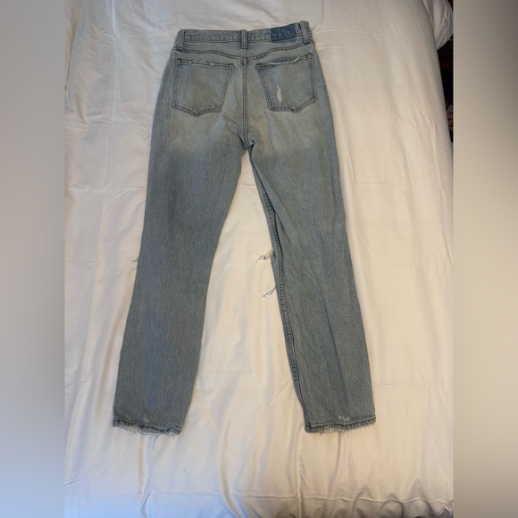 Abercrombie & Fitch Light Blue Distressed Skinny Jeans - Picture 3 of 3
